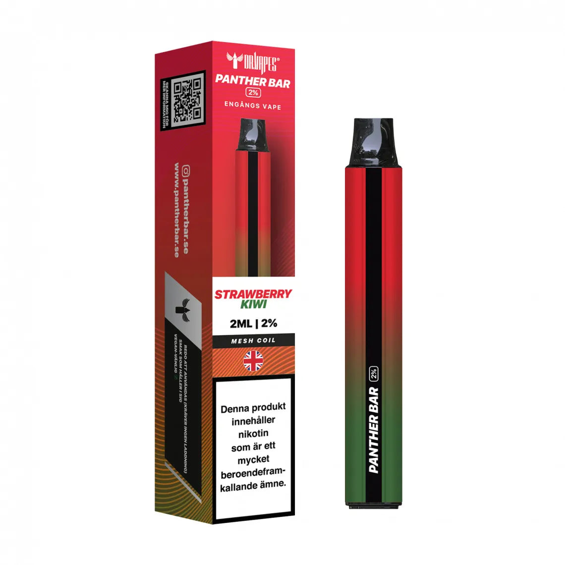 Panther Bar Strawberry Kiwi 20mg
