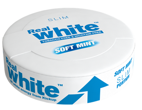 KickUp Real White Soft Mint Slim Nikotinfritt Snus