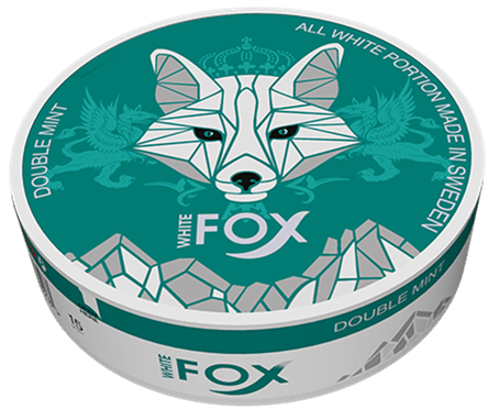 White Fox Double Mint Slim All White Portion
