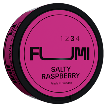 Fumi Salty Raspberry Slim Strong All White Portion
