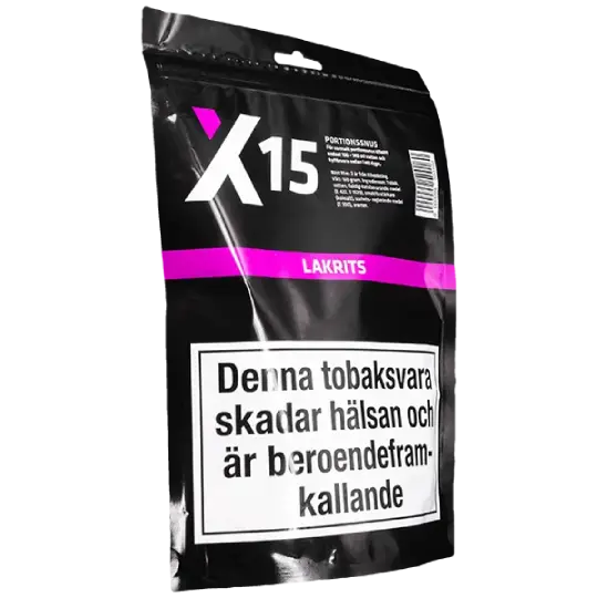 X-15 Lakrits Portion Snussats