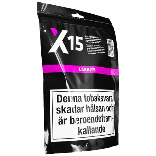X-15 Lakrits Portion Snussats