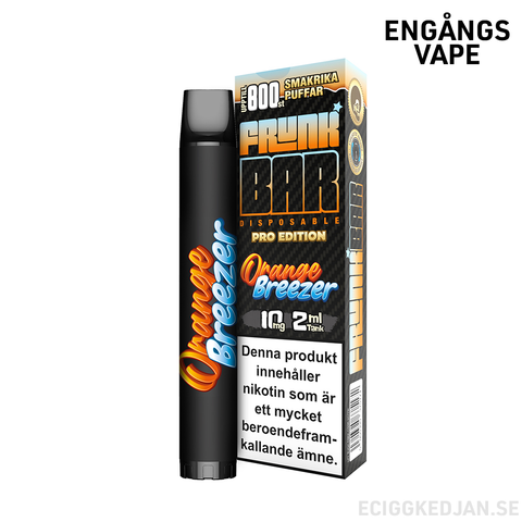 Frunk Bar | Orange Breezer | Engångs Vape | 10mg