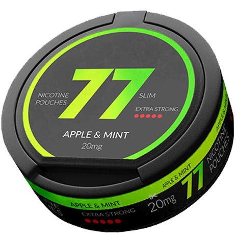 77 Apple Mint Slim Extra Strong -All White Portion