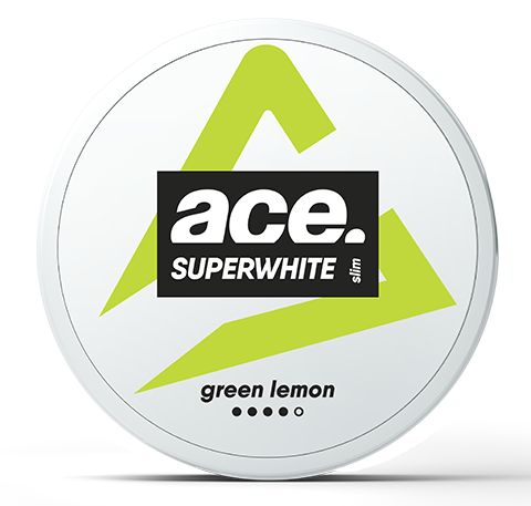 Ace Superwhite Green Lemon Slim Extra Strong All White Portion