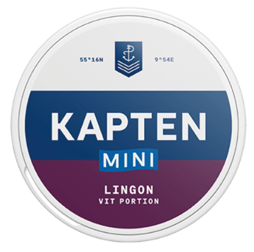Kapten Lingon Mini Vit Portion