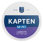 Kapten Vit Lakrits Minisnus