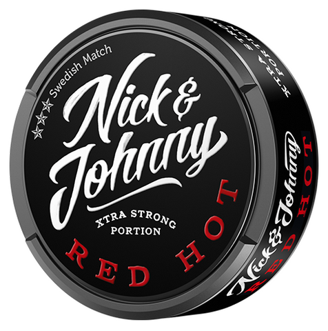 Nick and Johnny Red Hot Xtra Strong Portionssnus