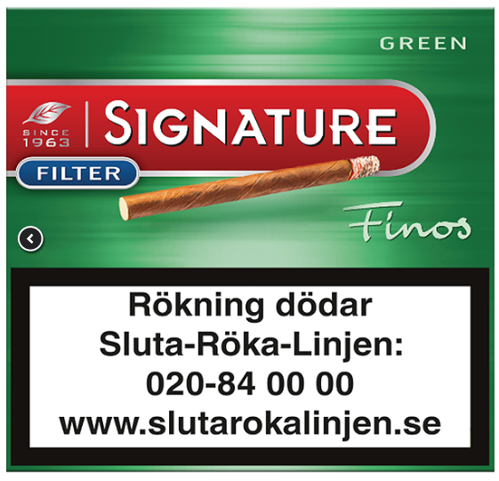 SIGNATURE FINOS GREEN FILTER CIGARILLER