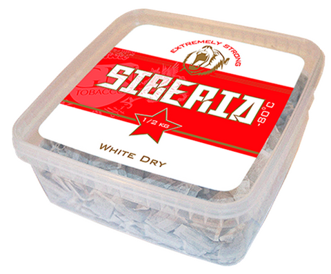 Siberia White Dry Portionssnus 500g