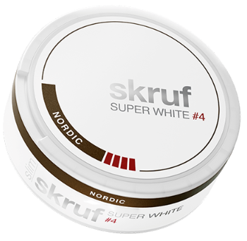 Skruf Superwhite No.58 Nordic Liquorice Xtra Strong