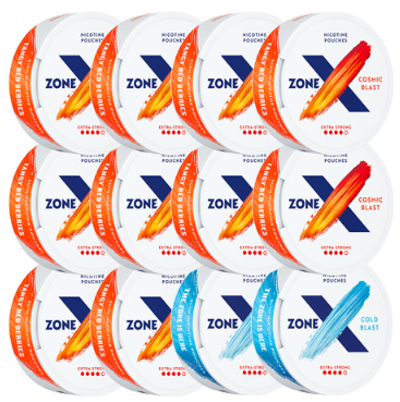 ZONE X Mixpack 10 st Cosmic Blast & 2 st Cold Blast