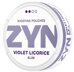 ZYN Violet Licorice Slim All White Portion